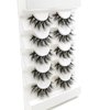 FQNing Lashes 7D False Lashes Fluffy Eyelash Soft Mink Lashes 15mm Five Pairs(15mm LS02)