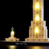 BRIKSMAX Led Lighting Kit for Architecture New York City - Compatible with Lego 21028 Building Blocks Model- Not Include The Lego Set