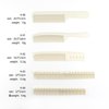 White/Black salon professional barber carbon comb heat-resistant anti-static hair comb set of 8 hairdressers preferred (13PC-White)