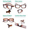 Eyekepper 4 Pack Stylish Reading Glasses Women - Oversized Square Readers Tortoise
