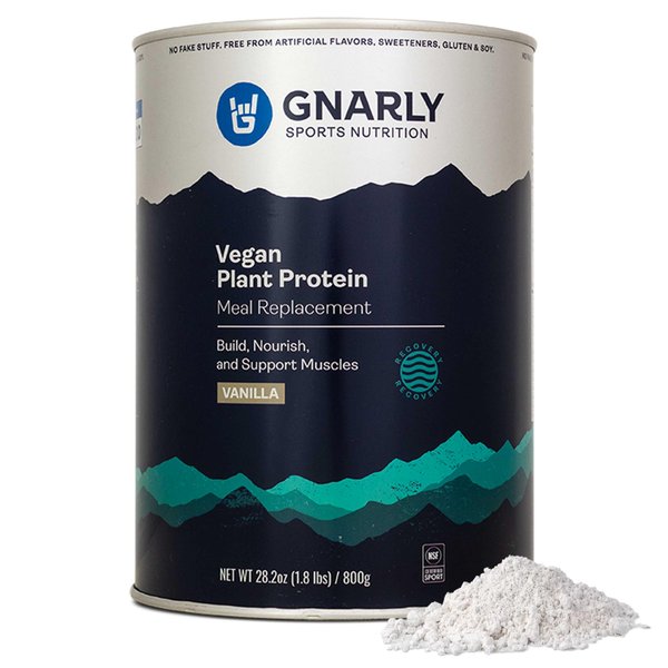 Gnarly Nutrition Vegan Plant Protein - Vegan Protein Powder, NSF Sport Certified, Meal Replacement, Daily Protein Boost, Lactose Free Protein Powder - Vanilla, 28.2 Oz