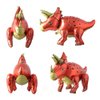 Self standing Dinosaur Tyrannosaurus Animal Balloons for Birthday Party Baby Shower Decoration Kit Inflatable Party Supplies Decorations Gift Kids and Adults (3D Triceratops Red)