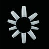 French Acrylic False Nail Tips, 1000PCS Fake Nail Shape Artificial False Nails Tips 10 Sizes with Case for Nail Art Salons (Clear+Natural)