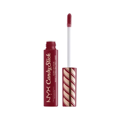 NYX PROFESSIONAL MAKEUP Candy Slick Glowy Lip Color Gloss - Single Serving (Wine Red)