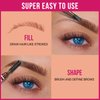 iMethod Microblading Eyebrow Pen - Eyebrow Pencil 2-in-1 Dual-Ended Eye Brow Pencils for Women with 3-Fork-Tip and Spoolie Brush Create Natural Hair-Like Defined Brows, Last All-Day, Light Brown