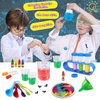 UNGLINGA 30 Experiments Science Kit for Kids with Lab Coat, Chemistry Set STEM Toys Birthday Gifts for Boys Girls, Scientist Costume Role Play Tools Educational Learning Set