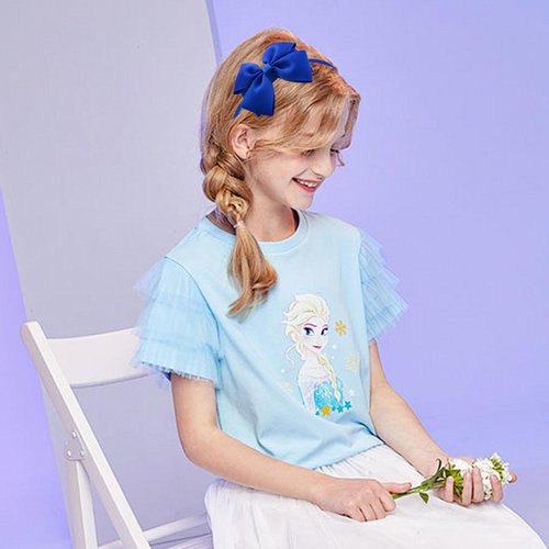 Kistreao Bow Headband Blue Hair Bows Hair Band Big Bows Headband Cute Hair Accessories for Women Girls Holiday Party Supplies