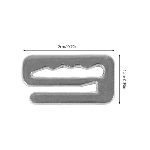 Baluue 20pcs Barber Cape Buckle Metal Barber Cape Hooks Replacement Barber Cape Strap Hook Barber Cape Adjuster Fixing Clip