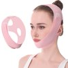 Yiiektily Reusable V-Band Face Mask, Chin V-Line Mask, V-Line Mask for Women, Comfortable and Breathable Adjustable V-Line Mask（Pink）