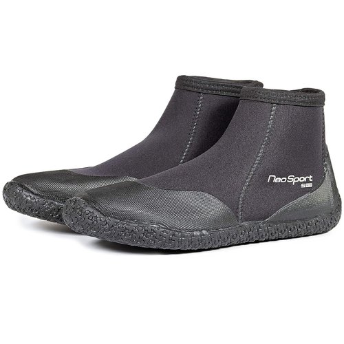 NeoSport Wetsuits Premium Neoprene 3mm Low Top Pull On Boot, Black, 10 - Water Shoes, Surfing & Diving