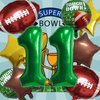 HADCKJA Football Balloon Football Birthday Decorations 11th Birthday Balloon Rugby Gold Brown Star Rugby Field Balloon Touchdown Sports Theme Football Party Supplies Birthday Party Decorations 10Pcs