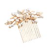 ZBJBinCH Bridal Hair Comb, The Latest Style Bridal Hair Accessories Is A Wedding Necessities, Pearl Hair Accessories for The Bride and Her Bridesmaids (Gold)