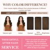 GOO GOO Clip in Hair Extensions Real Human Hair, 14inch 130g 9Pcs, 4A Chocolate Brown, Remy Human Hair Extensions Clip ins for Women, Natural Human Hair