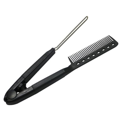 Straightening Comb for Hair Flat Iron Comb Salon Hair Brush Combs V-Shaped Straight Comb Straightener Hair Comb Hair Tool Hairdressing Styling