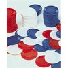 U.S. Toy Poker Chips Card Game (100 Bags), Blue