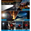 2024 New 6 LED 9500 Lumen Super Bright Bike Lights for Night Riding,360°Rotatable Bike Headlight,Bicycle Light-10 Modes,Runtime 36+ hrs,Upgrade Waterproof USB Rechargeable Bike Light,Free Taillights