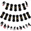 Tatuo 3 Pieces Skateboard Birthday Party Decorations Birthday Theme Party Supplies for Skateboarder Extreme Skateboarding Happy Birthday Banner for Party Sign Decorations
