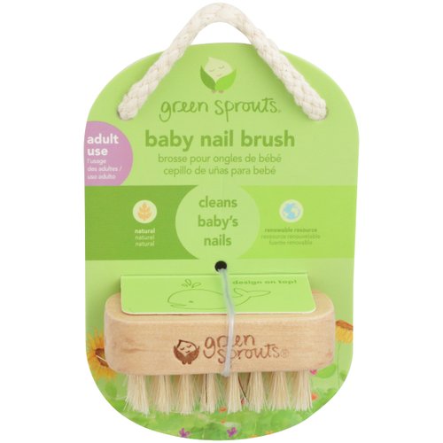 green sprouts Baby Nail Brush, 1 EA, Natural