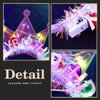 JEWEKY Light Up Happy Birthday Headband Led Birthday Crown Hair Band Rave Ball Party Birthday Hair Accessories for Women