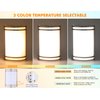 CLOUDY BAY LED 3 Color Wall Sconce, Wall Lighting,3000K/4000K/5000K Color Temperature Adjustable Wall Mount Light Fixture, 15W 120V Dimmable CRI 90+ LED Wall Light,Brushed Nickel