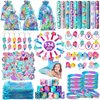 Eunvabir 134Pcs Mermaid Party Favors for Kids, Mermaid Birthday Party Decorations Toys for Girls, Goodie Bag Pinata Gifts for Classroom Prizes