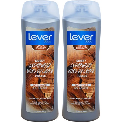 Lever 2000 Musky Cedarwood Body Wash for Men - 11.5 oz (340ml) - Fresh and Clean Skin with Bold Spices (2)
