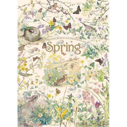 Cobble Hill 1000 Piece Puzzle - Country Diary: Spring - Sample Poster Included