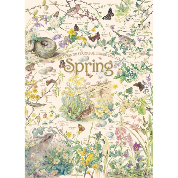 Cobble Hill 1000 Piece Puzzle - Country Diary: Spring - Sample Poster Included