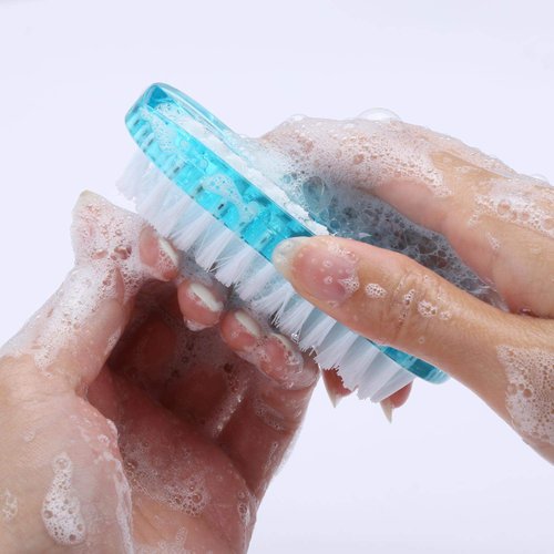 Cleaning Nail Brush Handle Scrubbing Brushes (Plastic Brush-4 Pcs)