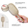 TADA Men Hair Brush for Women Men Kids, Detangler Brush for Curly Hair, Detangling Comb (Beige)