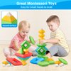 Hieoby Montessori Toys for 1 2 3 4 Year Old Boys Girls Toddlers Preschool Learning Activities 30Pcs Building Blocks Stacking Educational Toys STEM Sensory Toys Gifts for Kids Age 1-2 2-4
