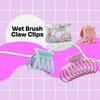 Wet Brush Fashion Claw Clips, Assorted Sizes - 4-Pack, Sunset Pink - Great for Easily Pulling Up Your Hair - Pain-Free Hair Accessories for Women, Men, Boys and Girls