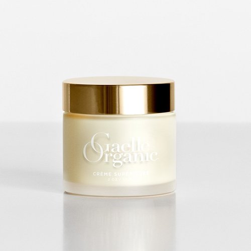 Gaelle Organic Creme Superieure - Certified Organic Anti Aging Moisturizer with Apricot Kernel Oil, Pomegranate, Evening Primrose for Dry Skin, Fine Lines, Wrinkles – Natural Face Cream for Women, 2oz