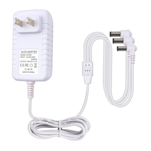 XZGm for Lemax Lighted Accessory 74707 94565 94566 94527 94563 Christmas Halloween Village Lights Spooky Town Accessories Power Supply Charger with 3 Output Jacks