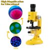 Little World Science Kits for Kids Beginner Microscope Kit with LED 100X 400X and 1200X Magnification Kids Educational Toy Birthday Halloween