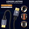 PowerBear 10K 8K HDMI 2.1 Cable 15 ft | 48Gbps High Speed 4K@120Hz Braided Cord 144Hz 8K@60Hz, eARC, Dynamic HDR 10,for Laptop, Monitor, PS5, PS4, Xbox One, Fire TV, Apple TV