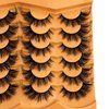 Cat Eye Lashes NINGLASH Wispy Lashes False Eyelashes Natural Look Fake Eyelash Pack Faux 3D Mink Lashes Strips 12 Pairs