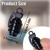 MEAJOO 4 PCS Chrome Grenade Tire Valve Stem Caps, Stainless Steel Tire Valve Caps Wheel Valve Caps for Cars,Trucks, SUV, Motorcycles, Bicycles (Blcak)