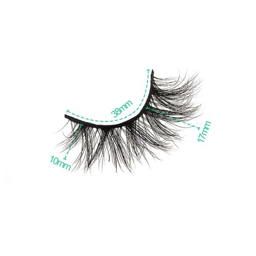 GOO GOO Mink Eyelashes False Lashes, Fake Eyelashes 10mm-17mm Lashes Natural Look Siberian Mink Fur Eye Lashes Hand Made 3D Mink Eyelashes Real Mink Lashes 1 Pair