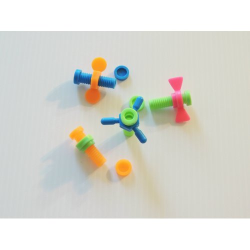 Bonka Bird toys pk12 Nuts & Bolts foot talon foraging toy cockatiel parakeet