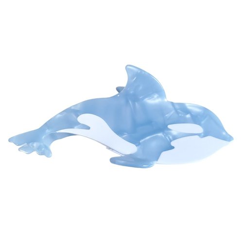 Cute Orcinus Orca Whale Hair Clips,Cellulose Acetate Hair Clips,Big Claw Clips for Girl,Hair Acce...