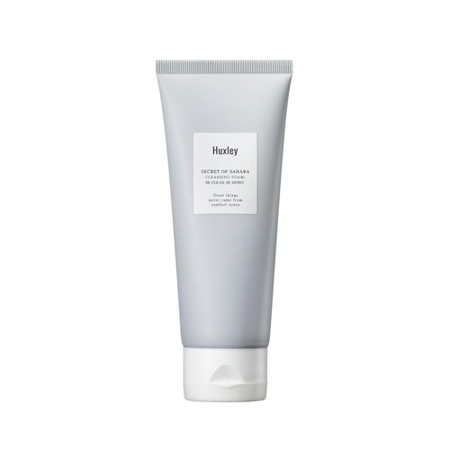 Huxley Secret of Sahara Cleansing Foam: Be Clean, Be Moist 5.29 oz / 150g | Cleansing Gentle | Korean Skin Care | Daily Cleanser with Gentle Foam |