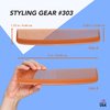 Styling Gear #303 Wide Tooth Comb Hair Detangling Comb Styling For Women, Men, Hair Stylists, Hair Comb, Wide Teeth Combs Fine Tooth Clipper Combs. 2 Piece (Tan)