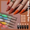 FANDAMEI Nail Art Kit, Nail Design Tools Kit with Nail Art Brushes, Nail Dotting Tools,Fine Glitter,Nail Butterfly, Nail Heart Glitter Sequins, Nail Foil Flakes, Nail Art Rhinestones, Nail Dust Brush