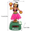 1 Pc Solar Powered Dancing Hula Dancer Dolls Swinging Animated Sun Catcher Car Decor Portable Suncatchers Home Car Ornament Kids Toys Gifts Learning and Education