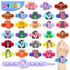 Kiss Monkey Party Favors for Kids Pop Bracelets 24 PACK Animal Fidget Bracelets,Birthday Gifts,Goodie Bag Stuffers,Carnival Prizes,Classroom Prizes