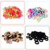 400PCS Baby Toddler Hair Ties, Elastic Hair Rubber Bands for Girls, 17 Colors Candy Cotton Toddler Hair Accessories, Small Soft Seamless Ponytail Holders for Kids TIZZ