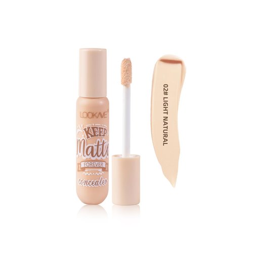 LAMUSELAND Concealer Full Coverage, Matte Lightweight 6 Shades Under Eye Liquid Concealer for Dark Circles, Long Lasting, Highlights, Color Corrects (light natural, Medium)