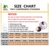 TOFLY® Compression Stockings (Pair), Grade Firm Support 20-30mmHg, Opaque, Unisex, Close-Toe Knee High Compression Socks for Varicose Veins, Edema, Shin Splints, Nursing, Travel, Beige S