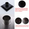RANDOM Matte Black Square Shower Drain with Removable Tile Insert 6 Inch Drain Cover and Hair Strainer,SUS 304 Stainless Steel Black Shower Drain